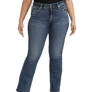 Silver Suki Mid Rise Curvy Fit Bootcut Jeans